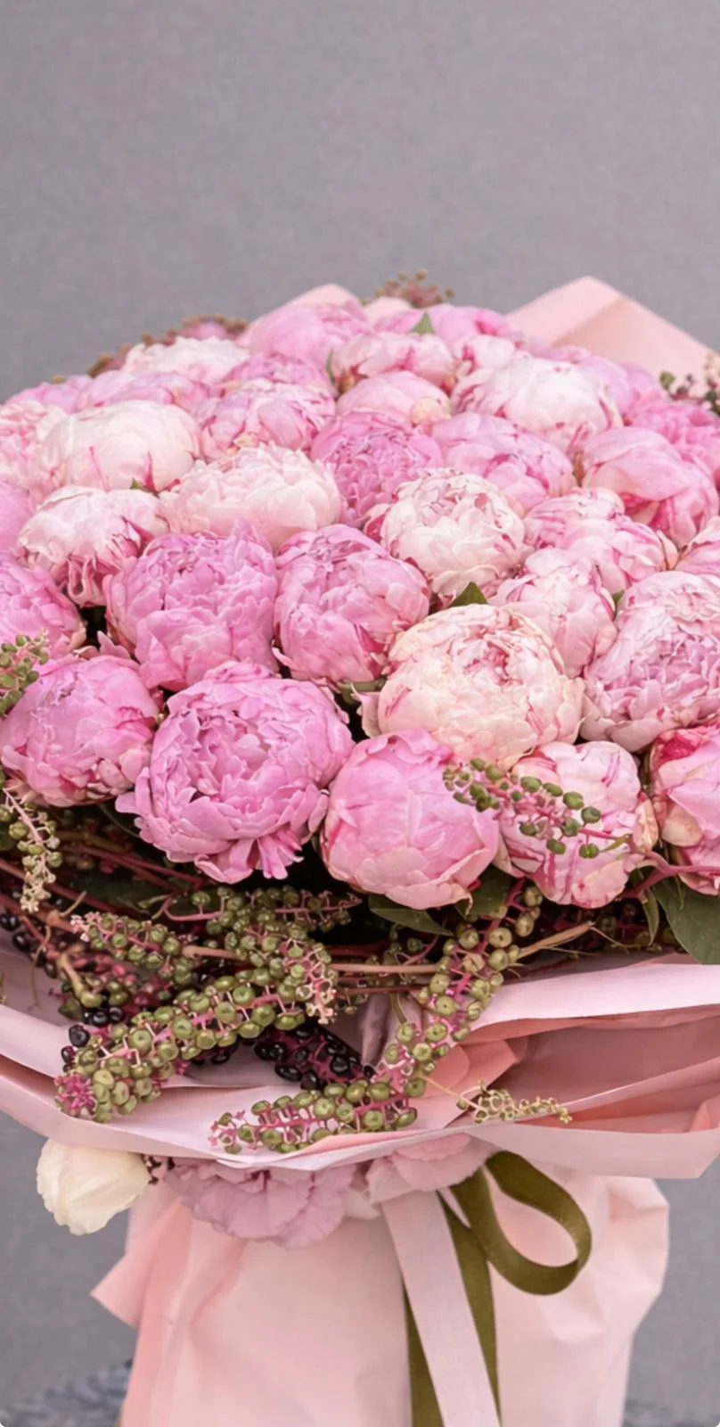 50 'li Pembe Şakayık Buketi